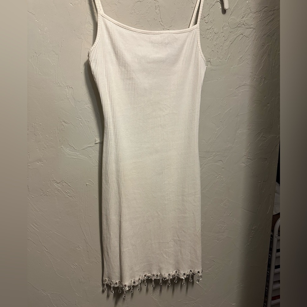 Skims Chandelier Mini Dress - Marble / White, medium - Picture 5 of 12